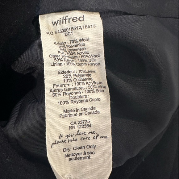 Wilfred Aritzia Wool/Cashmere/Silk Coat - Picture 5 of 8